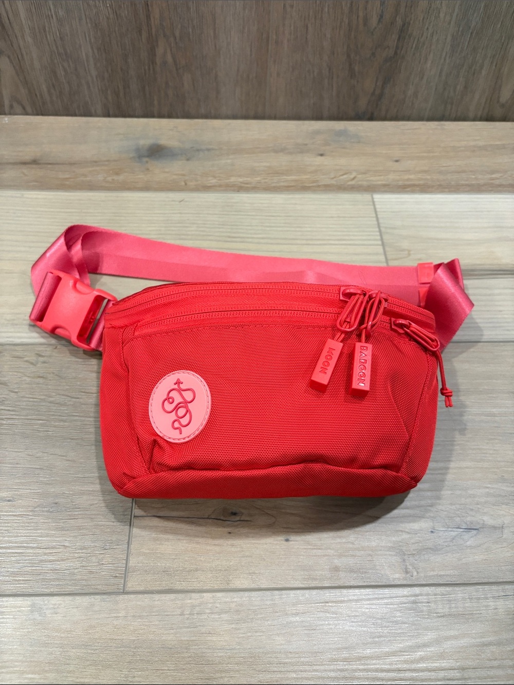 Baboon to the Moon Limited Ed. Red Crossbody 3L Sling Belt Bag Fannypack Unisex